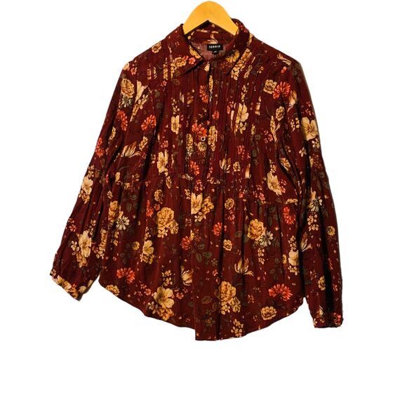 Torrid babydoll silhouette floral print top size m - Picture 1 of 9